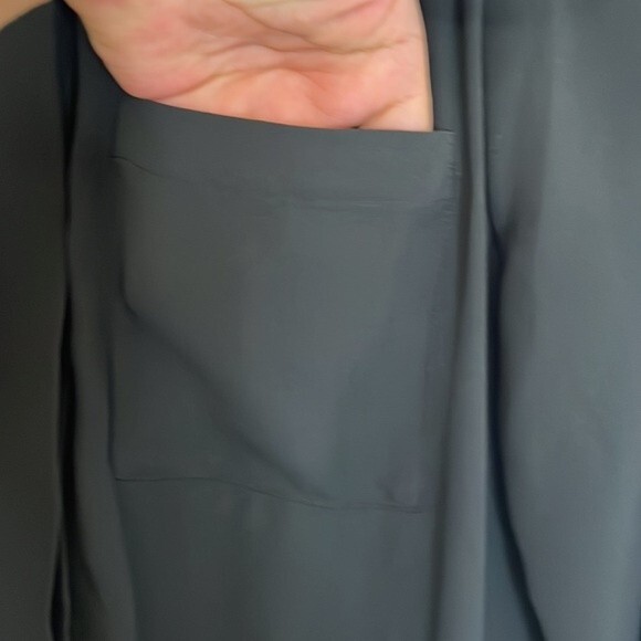 Ann Taylor LOFT Striped Black & White Long Sleeve Romper 0P - Picture 5 of 11